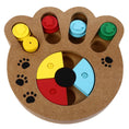 Load image into Gallery viewer, Wooden Paw Shape Treat Food IQ Training Pet Toy
