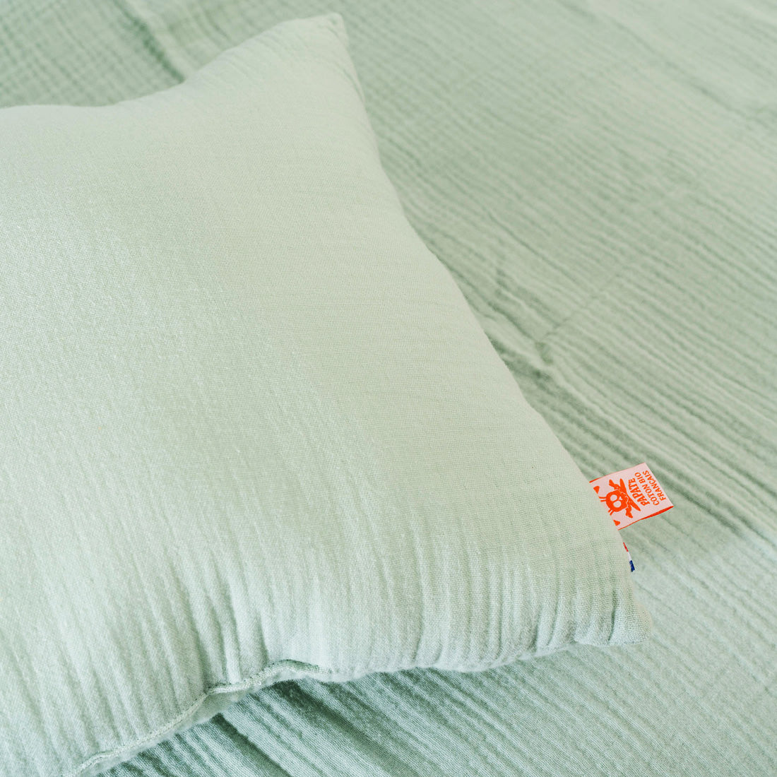 Organic Cotton Pillow - Green