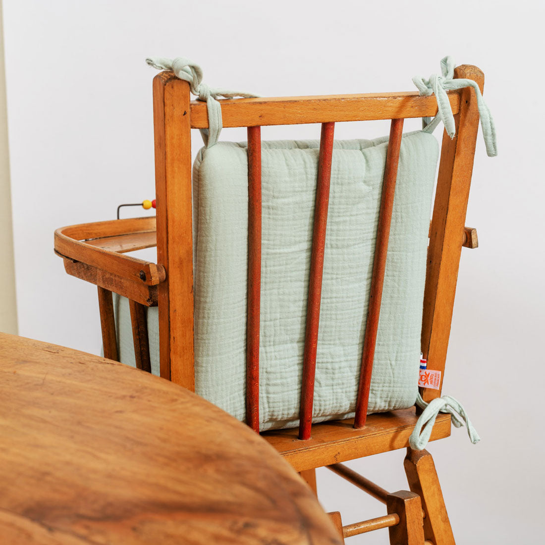 Cushion High Chair in Organic Cotton - Green