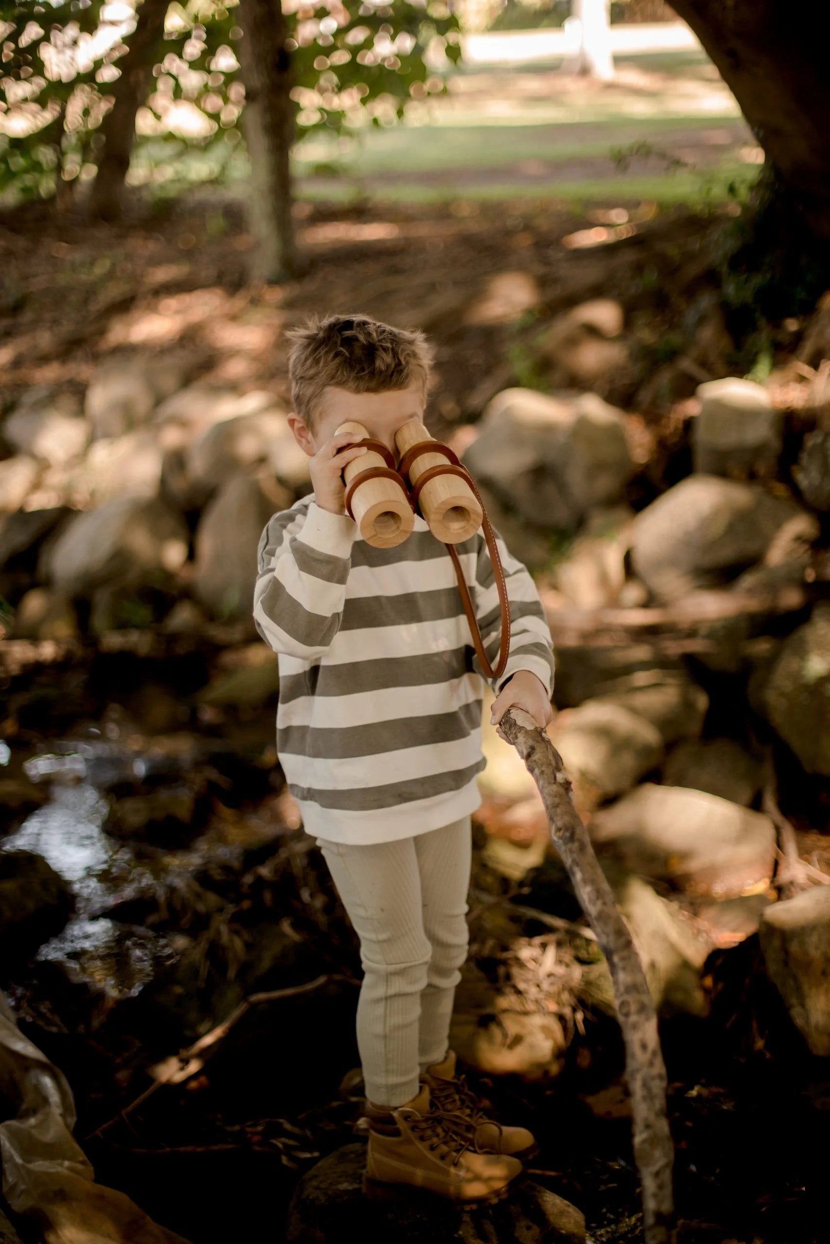 QToys Australia (USA) Wooden Binoculars