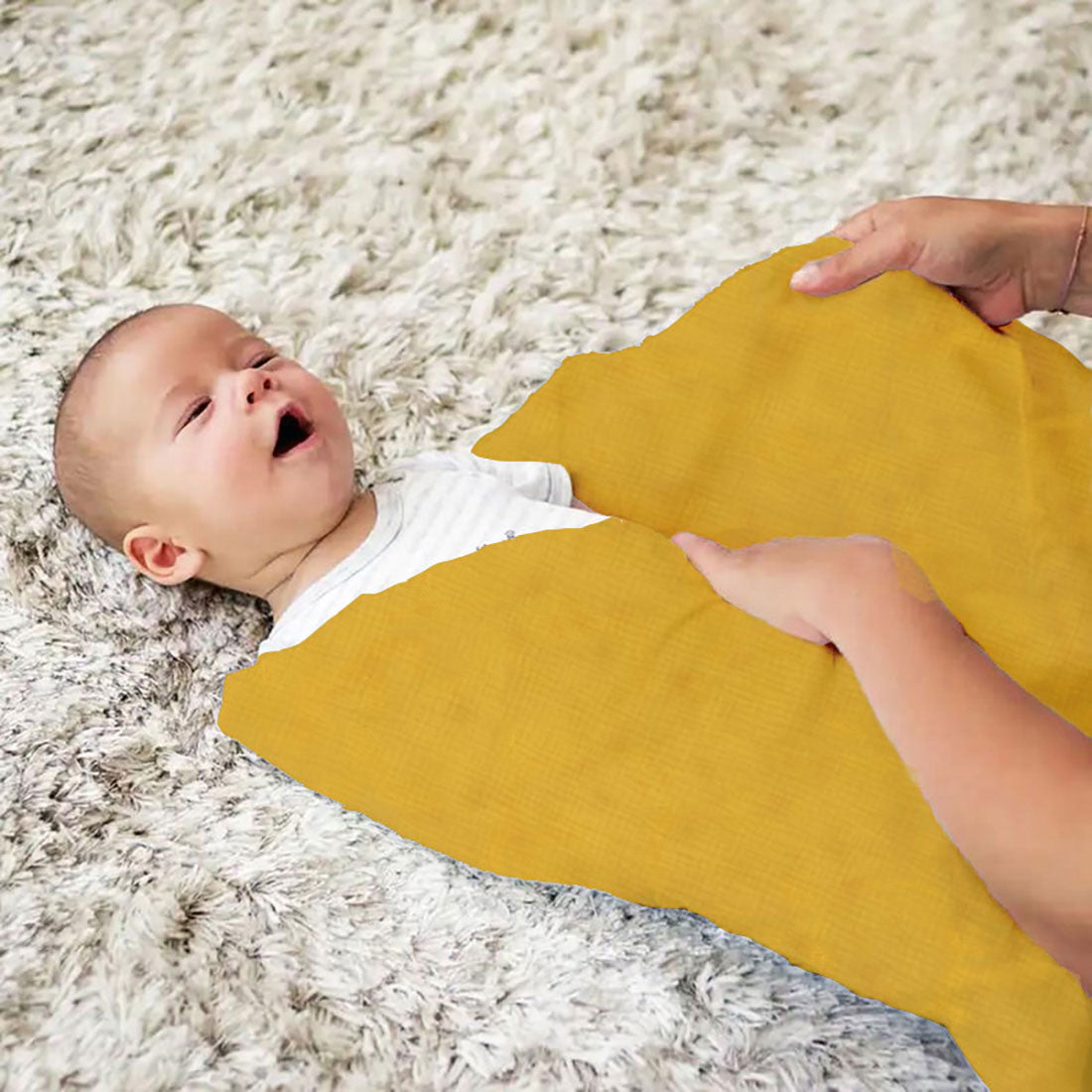 Maxi Organic Cotton Swaddles - Honey