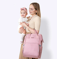 Load image into Gallery viewer, Modern Quilted Diaper Bag Backpack
