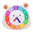 Load image into Gallery viewer, Wooden Clock Bear Puzzle Toy for Children Montessori Learning Games
