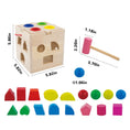 Load image into Gallery viewer, Wooden Activity Cube - Shapes and Blocks
