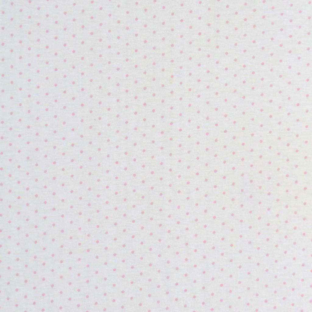 SheetWorld Fitted Cradle Sheet - 100% Cotton Jersey - Pink Pindot,