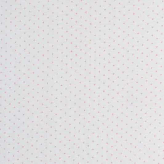 SheetWorld Fitted Cradle Sheet - 100% Cotton Jersey - Pink Pindot,