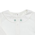 Load image into Gallery viewer, OrganicEra Organic Vual Baby Girl Peter Pan Collar Shirt Embroidery
