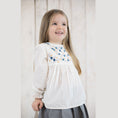 Load image into Gallery viewer, OrganicEra Organic Vual Baby Girl Tunic with Embroidery, White
