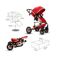 Load image into Gallery viewer, Luxury Baby Stroller 3 in 1 High view Pram foldable pushchair
