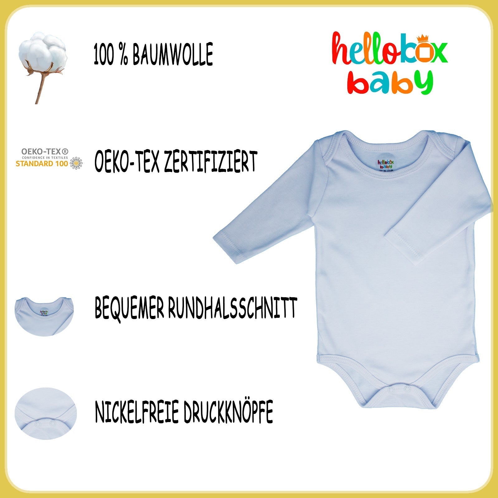 Hellobox Baby Geschenkset zur Geburt, Taufe Mädchen oder Junge