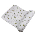 Load image into Gallery viewer, Pteranodon Cotton Muslin Swaddle
