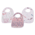 Load image into Gallery viewer, Under The Sea Bamboo Muslin Snap Bibs 3PK
